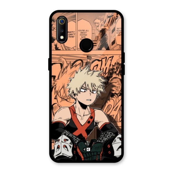 Bakugo Anime Manga Glass Back Case for Realme 3