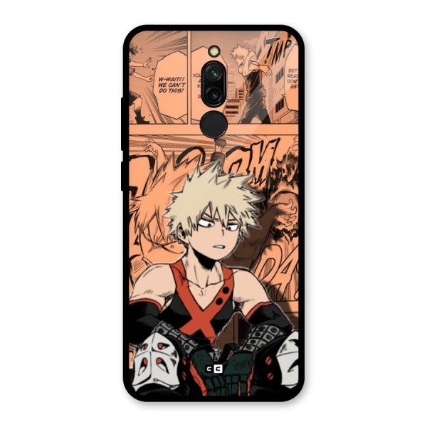 Bakugo Anime Manga Glass Back Case for Redmi 8