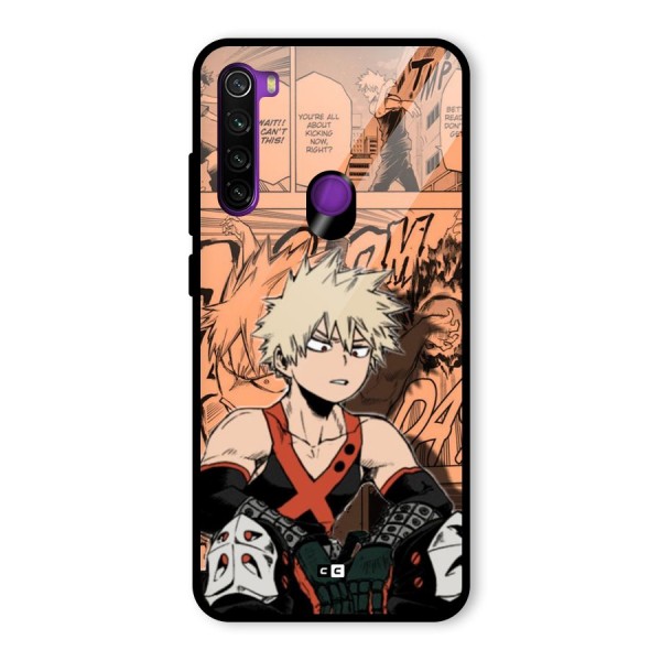 Bakugo Anime Manga Glass Back Case for Redmi Note 8