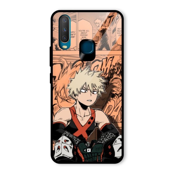 Bakugo Anime Manga Glass Back Case for Vivo Y12