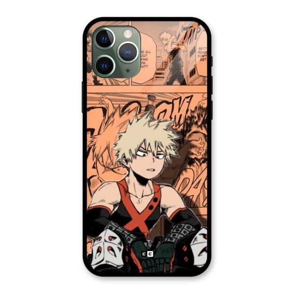 Bakugo Anime Manga Glass Back Case for iPhone 11 Pro