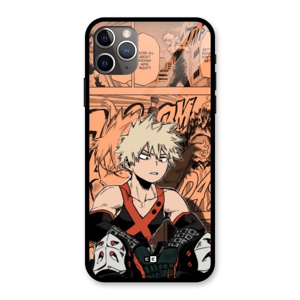 Bakugo Anime Manga Glass Back Case for iPhone 11 Pro Max