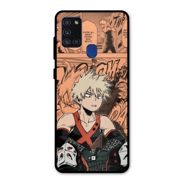 Bakugo Anime Manga Metal Back Case for Galaxy A21s