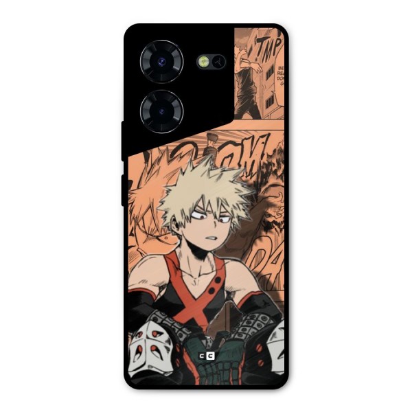 Bakugo Anime Manga Metal Back Case for Tecno Pova 5 Pro 5G