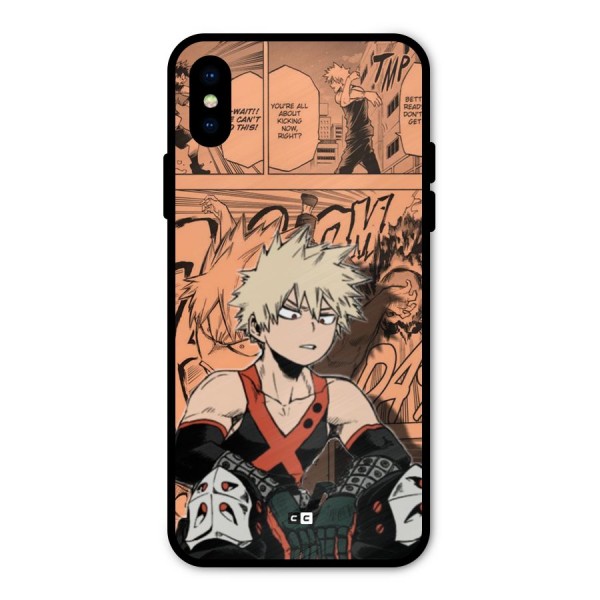 Bakugo Anime Manga Metal Back Case for iPhone X