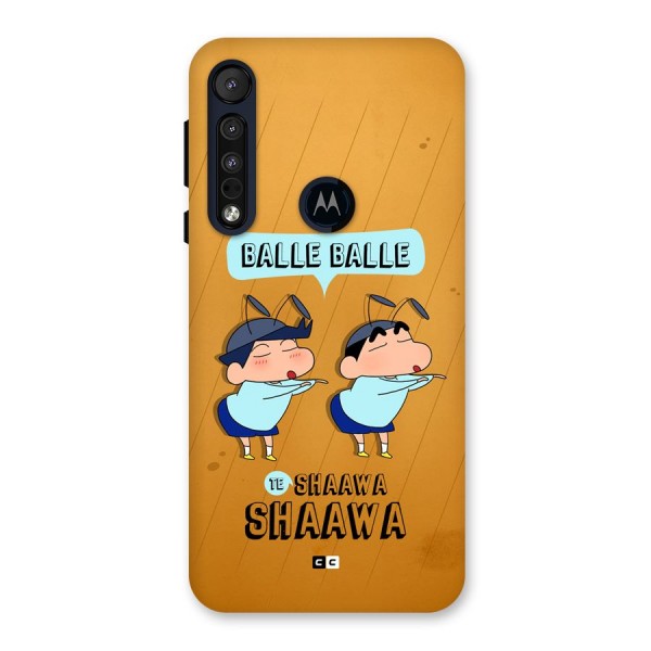 Balle Balle Shinchan Back Case for Motorola One Macro