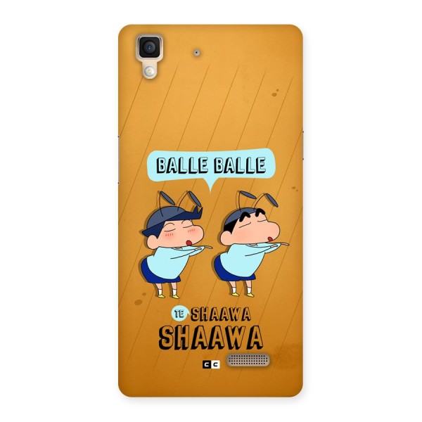 Balle Balle Shinchan Back Case for Oppo R7