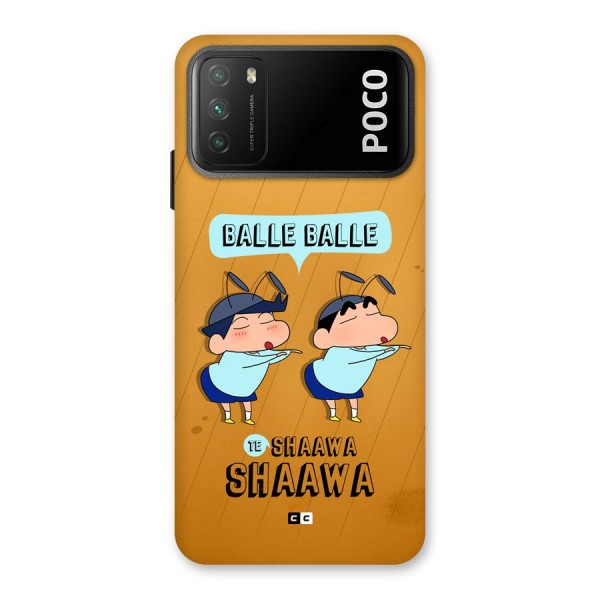 Balle Balle Shinchan Back Case for Poco M3