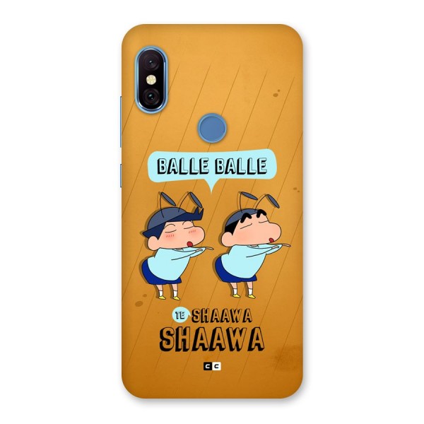 Balle Balle Shinchan Back Case for Redmi Note 6 Pro