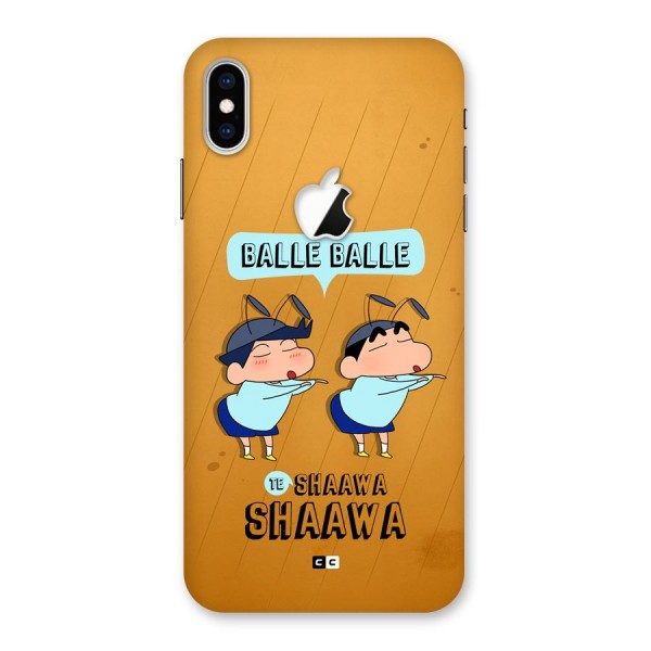 Balle Balle Shinchan Back Case for iPhone XS Max Apple Cut
