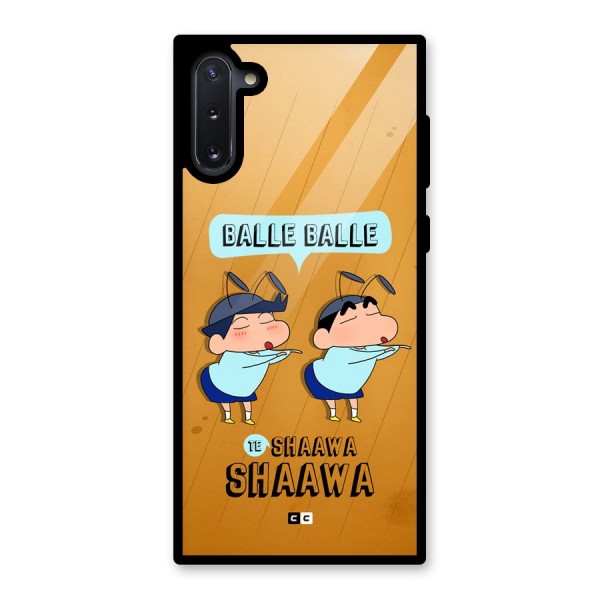 Balle Balle Shinchan Glass Back Case for Galaxy Note 10