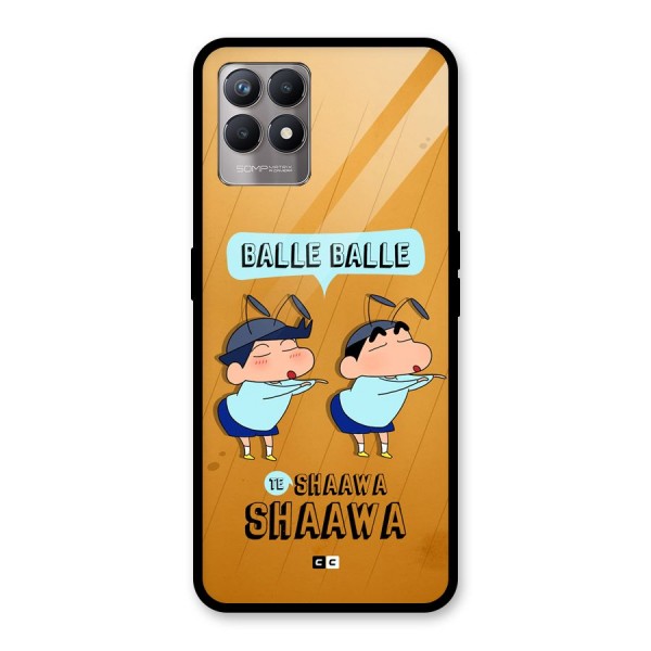 Balle Balle Shinchan Glass Back Case for Realme Narzo 50