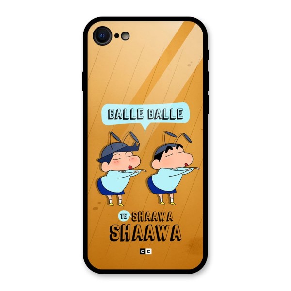 Balle Balle Shinchan Glass Back Case for iPhone 7