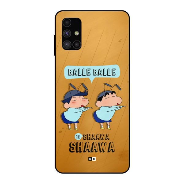 Balle Balle Shinchan Metal Back Case for Galaxy M51