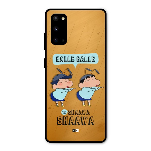 Balle Balle Shinchan Metal Back Case for Galaxy S20