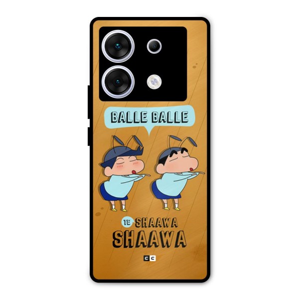Balle Balle Shinchan Metal Back Case for Infinix Zero 30 5G
