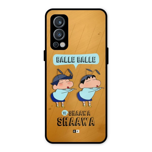 Balle Balle Shinchan Metal Back Case for OnePlus Nord 2 5G