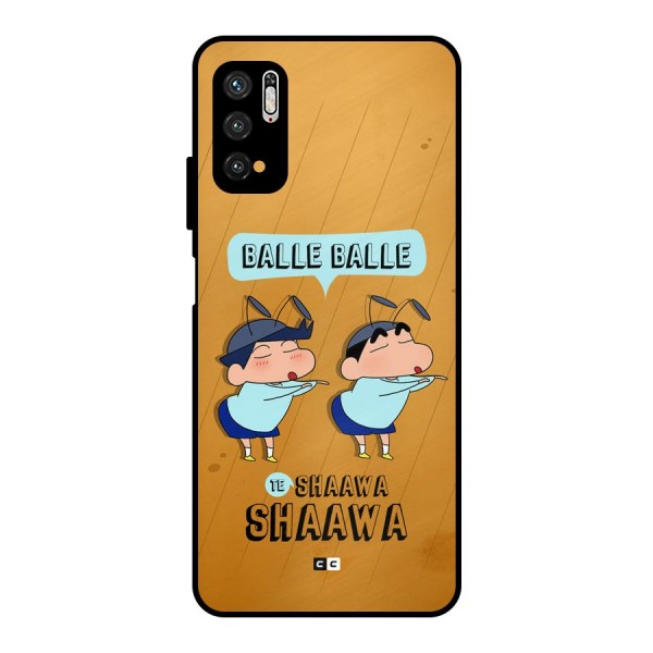 Balle Balle Shinchan Metal Back Case for Poco M3 Pro 5G