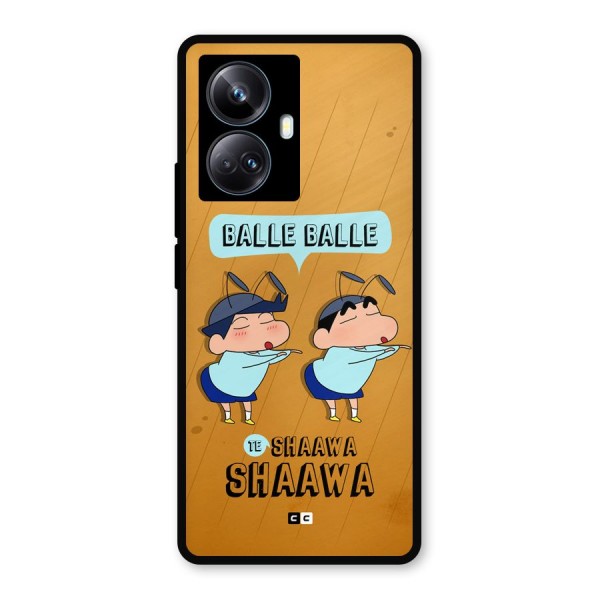Balle Balle Shinchan Metal Back Case for Realme 10 Pro Plus