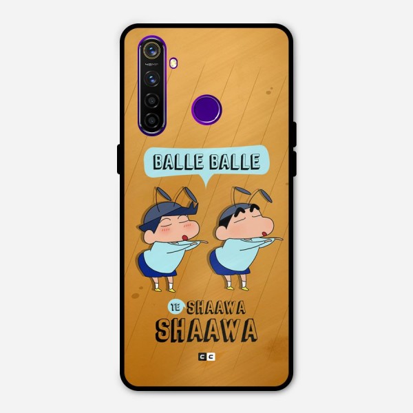 Balle Balle Shinchan Metal Back Case for Realme 5 Pro