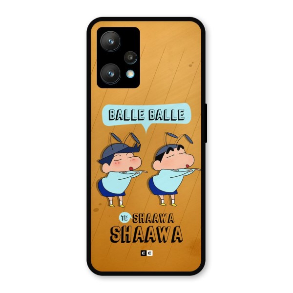 Balle Balle Shinchan Metal Back Case for Realme 9