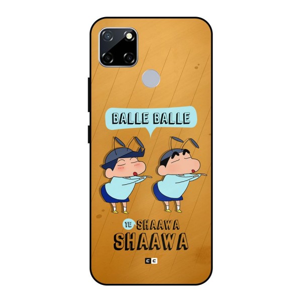 Balle Balle Shinchan Metal Back Case for Realme Narzo 30A