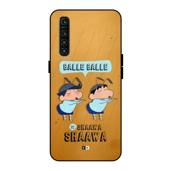 Balle Balle Shinchan Metal Back Case for Realme XT