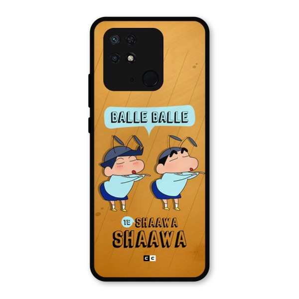 Balle Balle Shinchan Metal Back Case for Redmi 10 Power