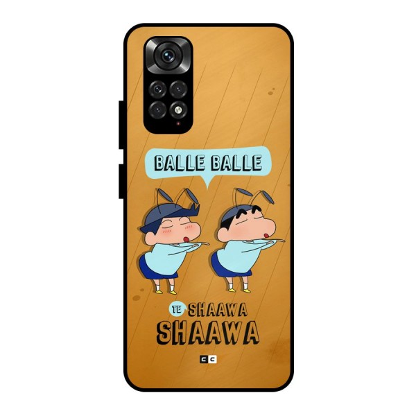 Balle Balle Shinchan Metal Back Case for Redmi Note 11 Pro