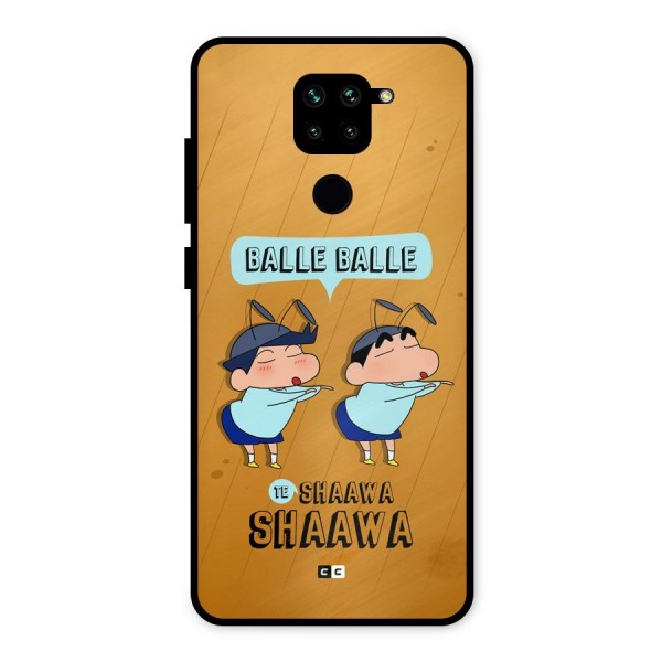 Balle Balle Shinchan Metal Back Case for Redmi Note 9