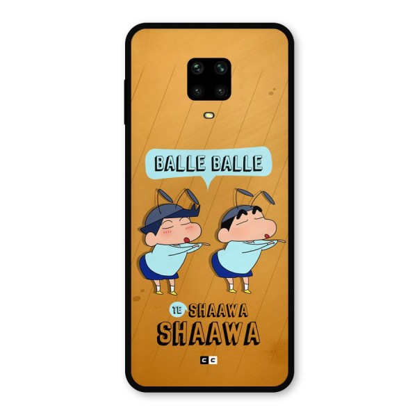 Balle Balle Shinchan Metal Back Case for Redmi Note 9 Pro Max