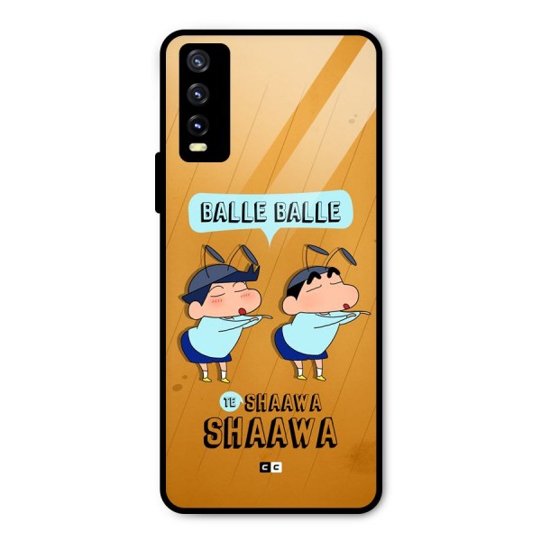 Balle Balle Shinchan Metal Back Case for Vivo Y20i