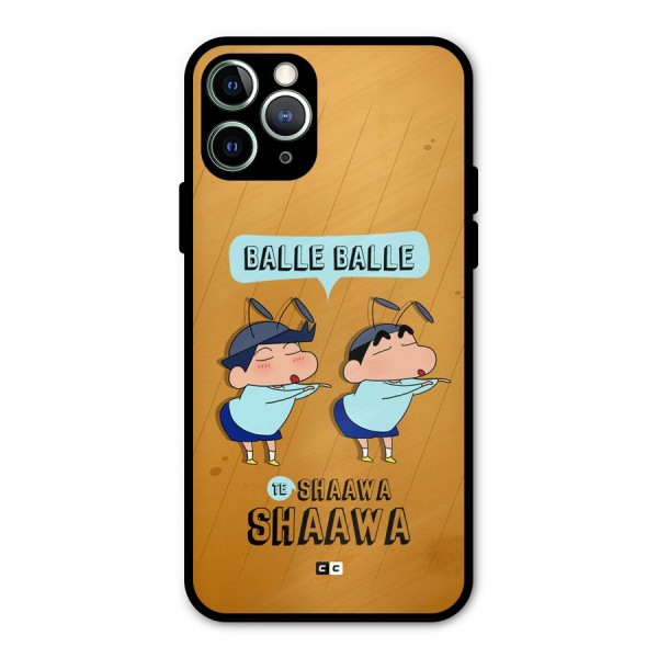 Balle Balle Shinchan Metal Back Case for iPhone 11 Pro Max
