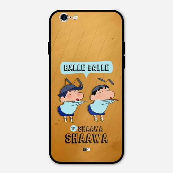 Balle Balle Shinchan Metal Back Case for iPhone 6 6s