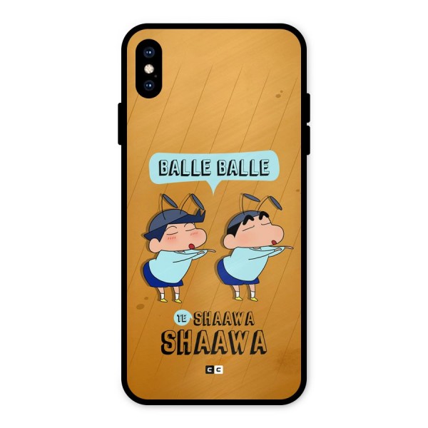 Balle Balle Shinchan Metal Back Case for iPhone XS Max