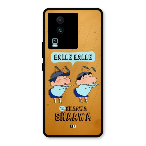 Balle Balle Shinchan Metal Back Case for iQOO Neo 7