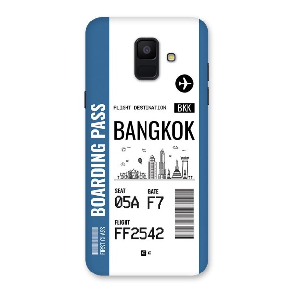 Bangkok Boarding Pass Back Case for Galaxy A6 (2018)