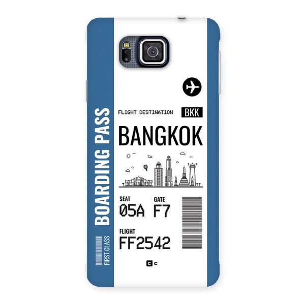 Bangkok Boarding Pass Back Case for Galaxy Alpha