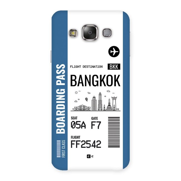 Bangkok Boarding Pass Back Case for Galaxy E7