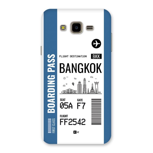 Bangkok Boarding Pass Back Case for Galaxy J7 Nxt