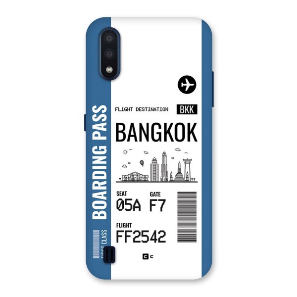 Bangkok Boarding Pass Back Case for Galaxy M01