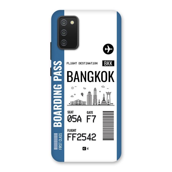 Bangkok Boarding Pass Back Case for Galaxy M02s