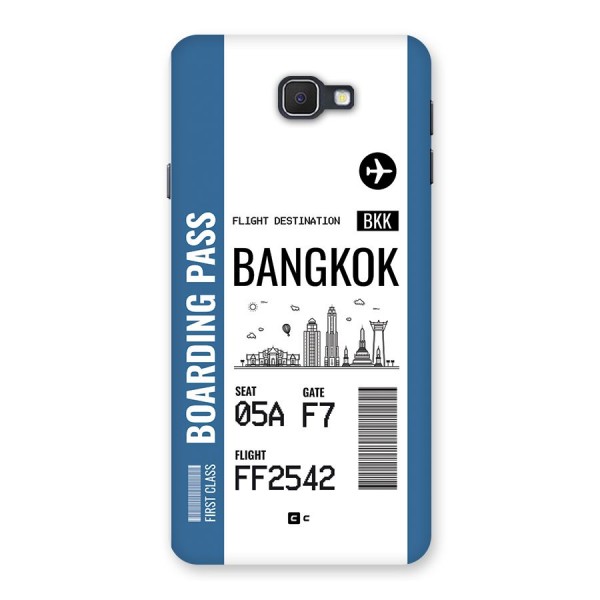 Bangkok Boarding Pass Back Case for Galaxy On7 2016