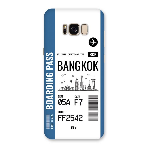Bangkok Boarding Pass Back Case for Galaxy S8 Plus