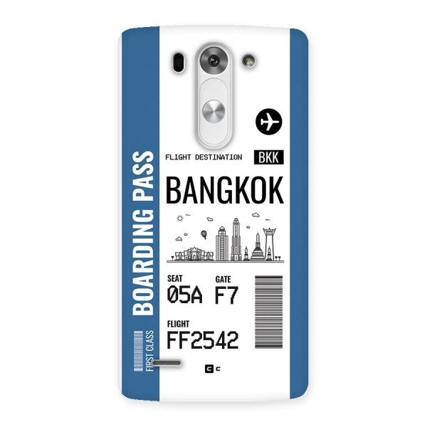 Bangkok Boarding Pass Back Case for LG G3 Mini