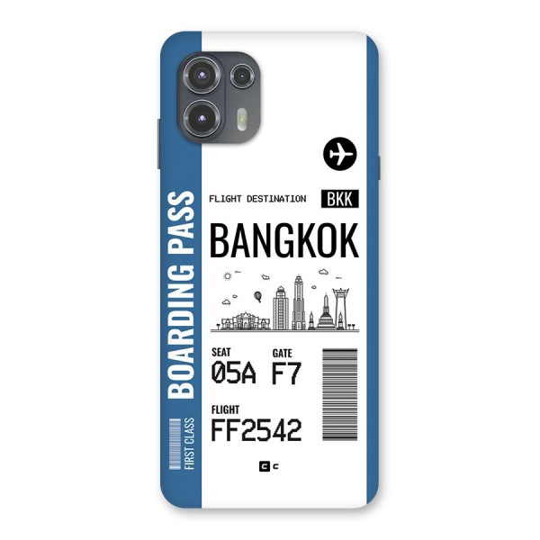Bangkok Boarding Pass Back Case for Motorola Edge 20 Fusion