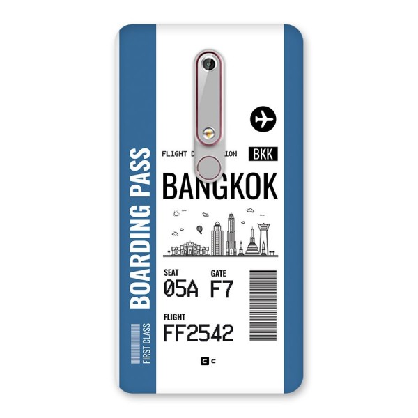 Bangkok Boarding Pass Back Case for Nokia 6.1