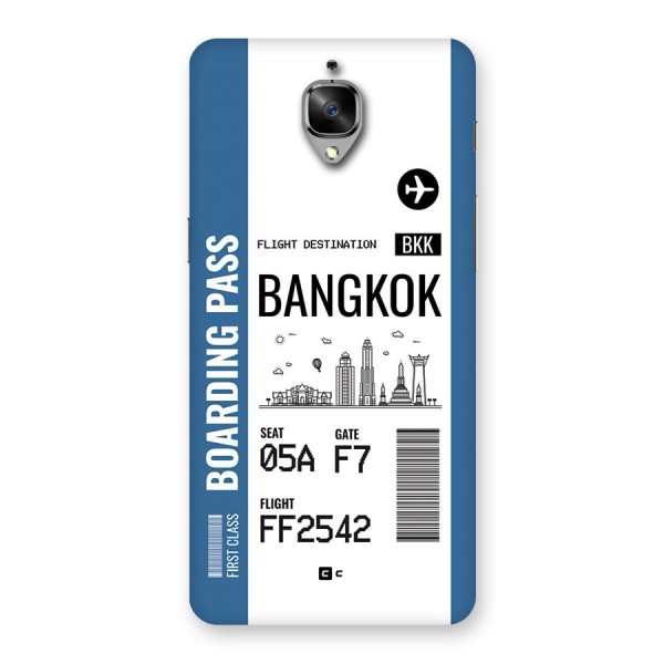 Bangkok Boarding Pass Back Case for OnePlus 3
