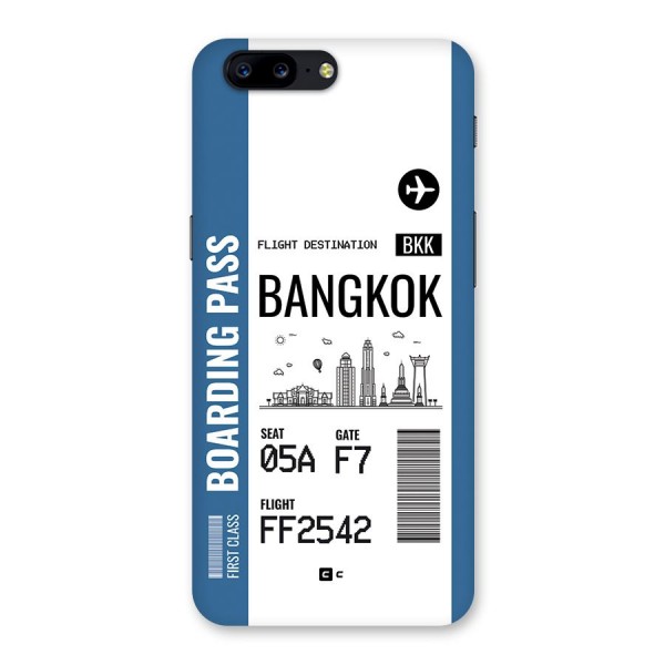 Bangkok Boarding Pass Back Case for OnePlus 5