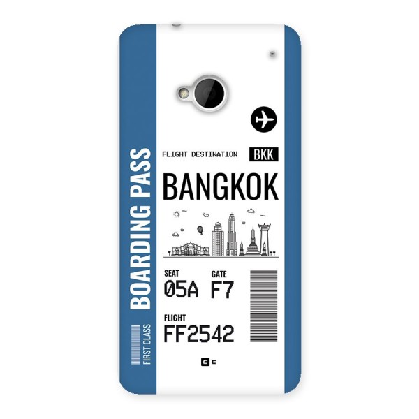 Bangkok Boarding Pass Back Case for One M7 (Single Sim)